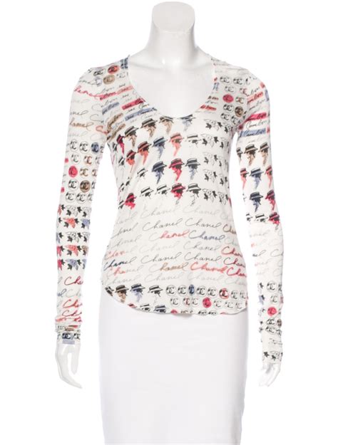 chanel shirts long sleeve cheap